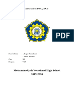 English Project: Muhammadiyah Vocational High School 2019-2020