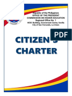 New CHED Citizens Charter 
