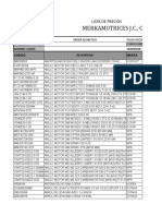 Lista MKM 12 Agosto 2019