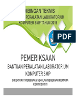 2019 2b.8 Pemeriksaan Peralatan Bantuan Laboratorium Komputer SMP Tahun 2019 - HDD - Eksternal