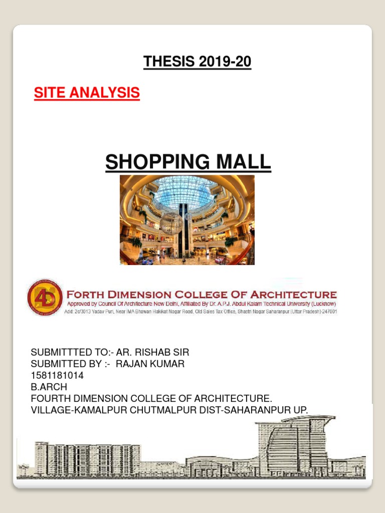 Site Analysis Mall Pdf