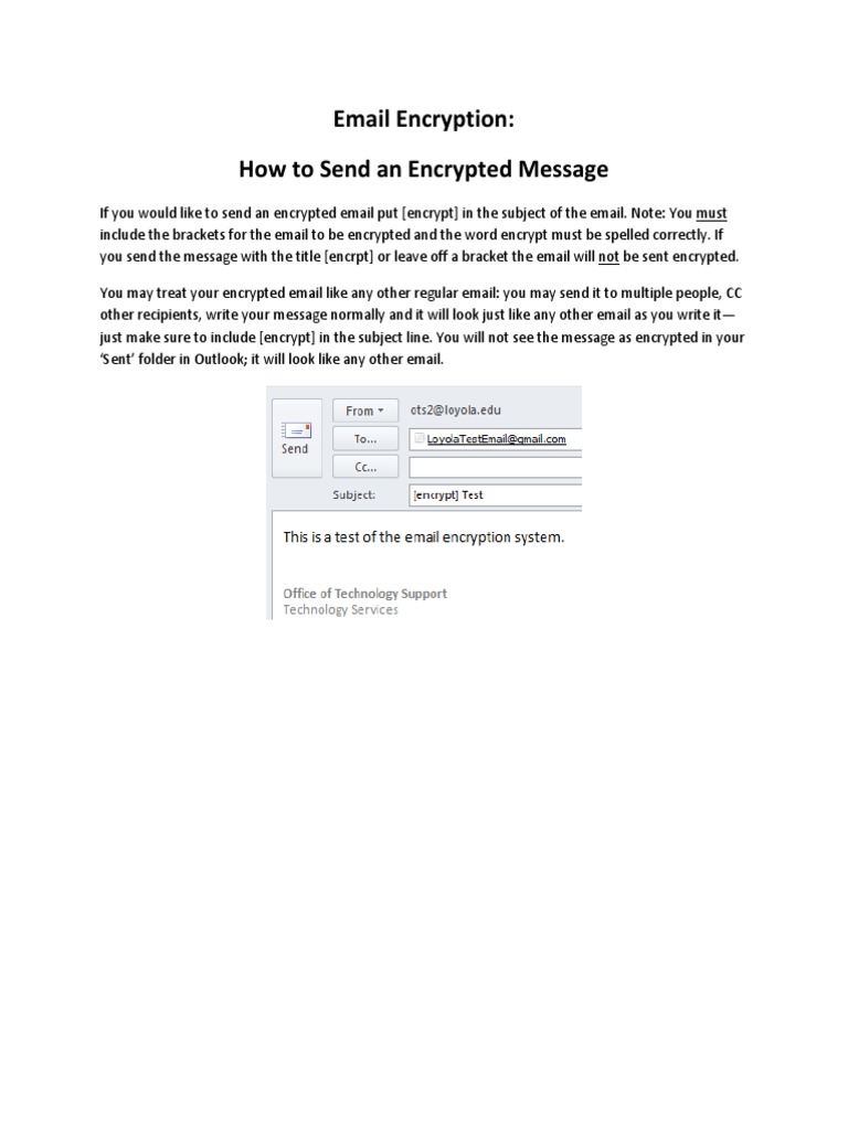 How to Encrypt Your Email | PDF