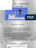 Dielectric Constant of Liquids