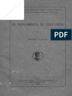 El Pensamiento de Cervantes - Americo Castro