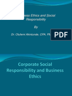 Business Ethics and Corporate Social Responsibility