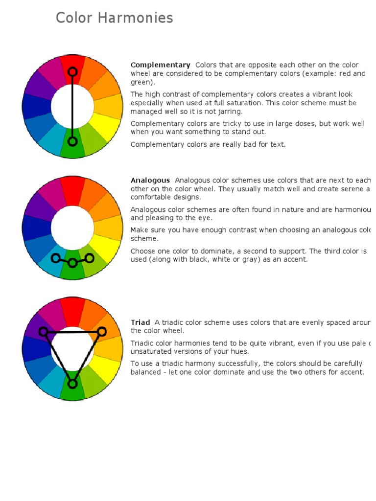 color harmony complementary