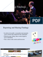 Reporting and Sharing Research Findings Effectively