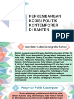 Perkembangan Politik Kontemporer Di Banten