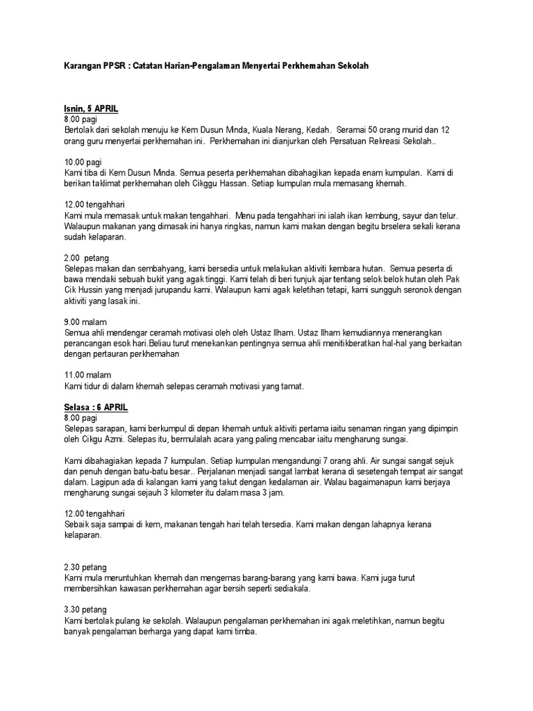 Karangan Catatan 1 | PDF