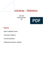 Math Bootcamp Stats Abhishek