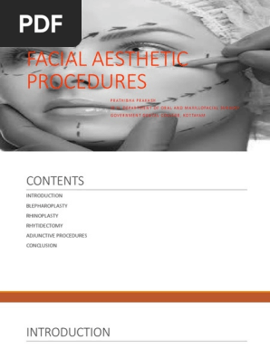 Facial Aesthetic Procedures