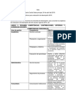 Objetivos evaluación desempeño docente 2019