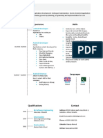 Hamza Ahmed CV