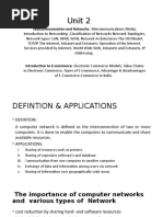 Unit 2: Telecommunication and Networks: Telecommunications Media