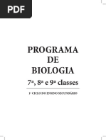 Programa de biologia I ciclo