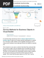 Service Methods For Business Objects in VBCS