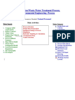 F221-1 Water/Waste Water Treatment Process, Environmental Engineering Process