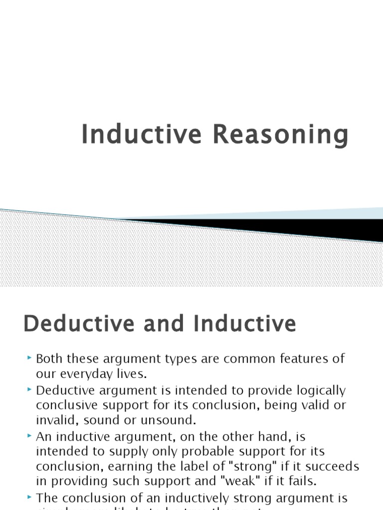 Inductive Reasoning | PDF | Margin Of Error | Inductive Reasoning