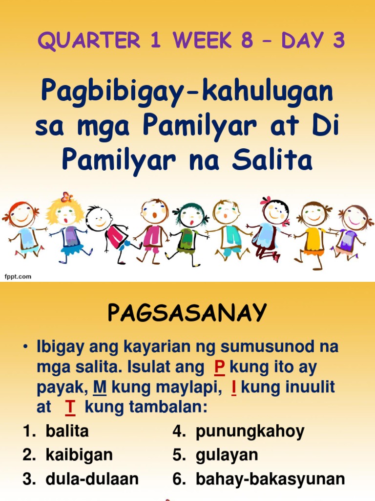 Cot Filipino Powerpoint PDF