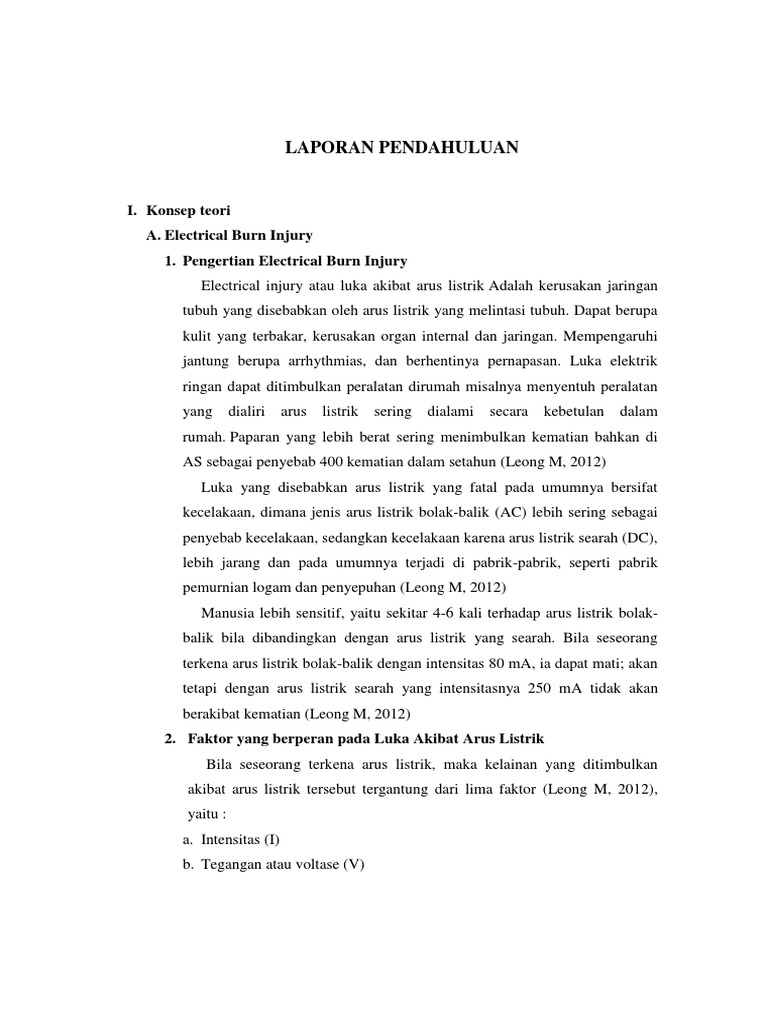 LP Electrical Burn Injury PDF