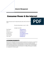 Consumer Power & The Internet: MIT Sloan School of Management