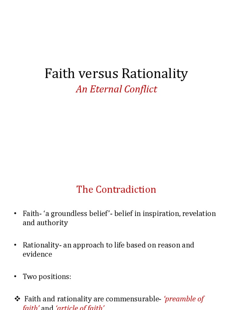 Faith and Rationality: An In-Depth Analysis | PDF | Age Of ...