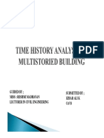 Time History Analysis of Multistoried Building F