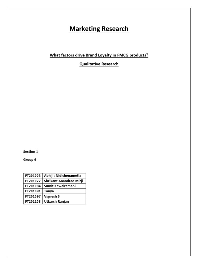 FMCG Toothpaste PDF Brand Behavior