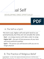 Spiritual Self: Developing Ones Spiritually