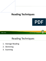 Reading Techniques: Consultancies