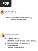 Financial Planning and Forecasting Financial Statements