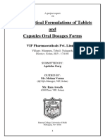 Pharmaceutical Formulations of Tablets and Capsules