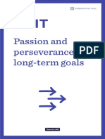Passion and Perseverance For Long-Term Goals: Strength of Will