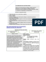 Recomendaciones para La Elaboración de Una Ficha Crítica