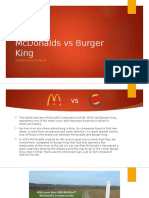 McDonalds Vs Burger King