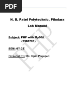 PHP Lab Manual