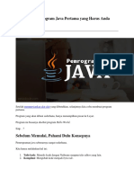 Tutorial Java #02 Membuat Program Java Pertama