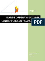 Plan de Ordenamiento Del Centro Poblado Cusiana PDF