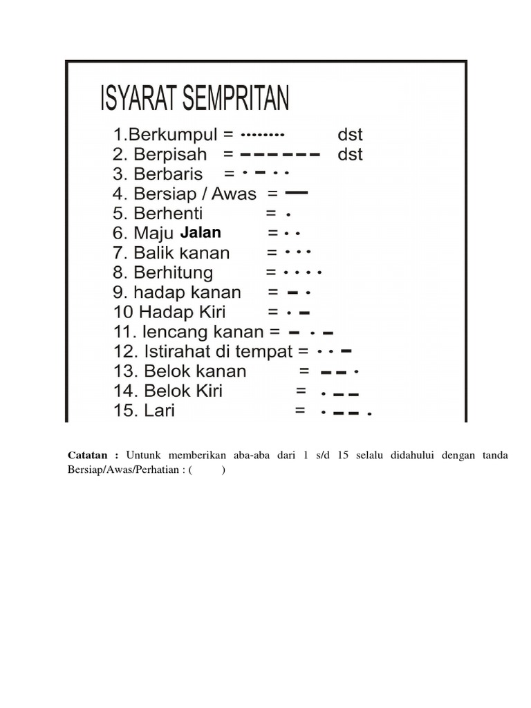 Isyarat Lkbb Pramuka Pdf