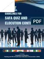 SAFA Quiz and Elocution Contest Guidelines
