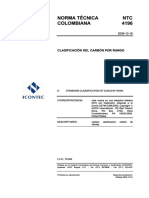 NTC 4196 - Clasificacion Del Carbón Por Rango