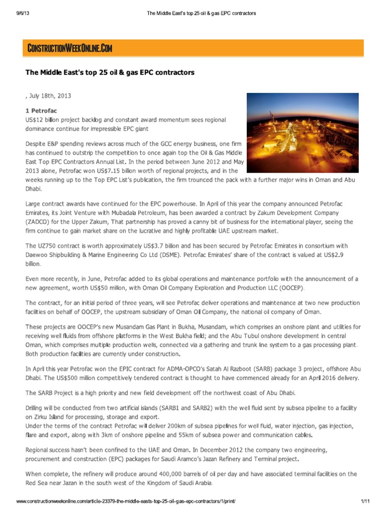 Top25 EPC Companies PDF PDF