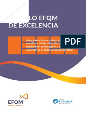 Modelo EFQM 2013 - Español - Gratuito | PDF | Uso justo | Derechos de autor