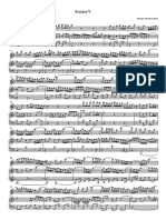 BACH Sonata V Arreglada - Partitura Completa PDF