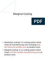 Class - Marginal Costing