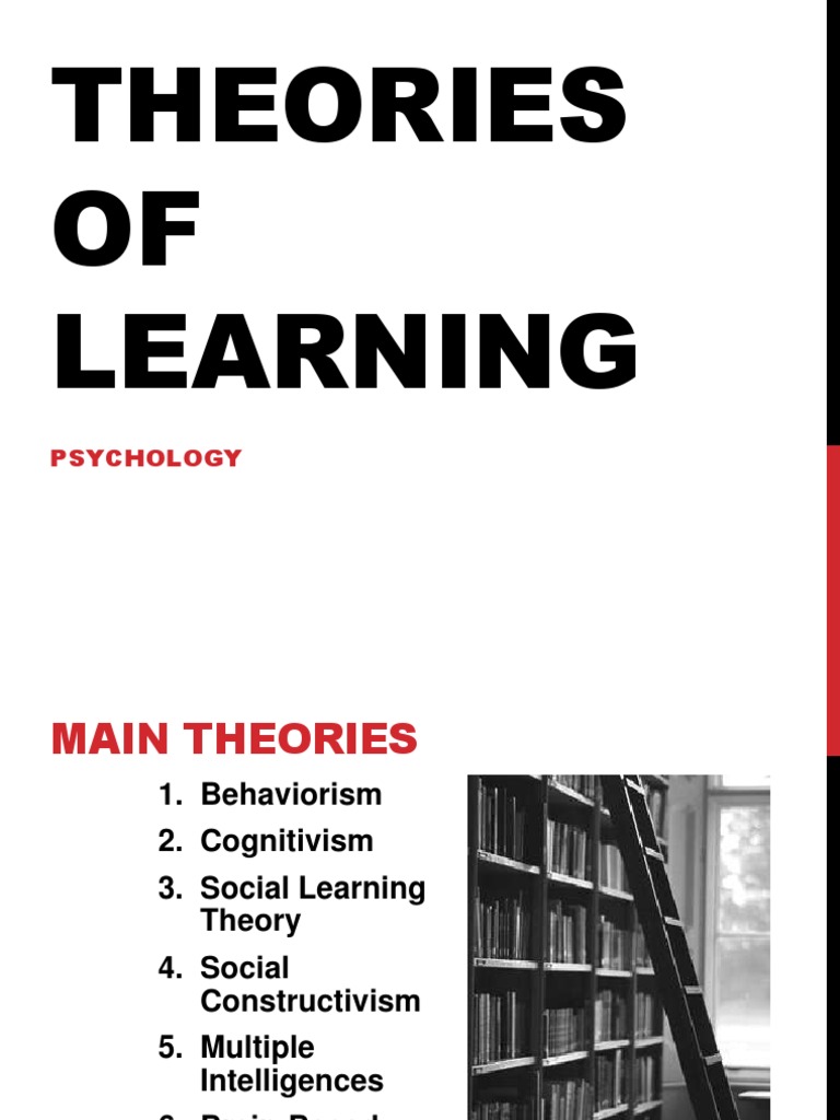 Theories Of Learning Psychology Pdf Behaviorism Learning