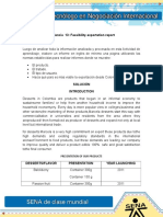 Evidencia 13: Feasibility Exportation Report: Presentation of Our Products