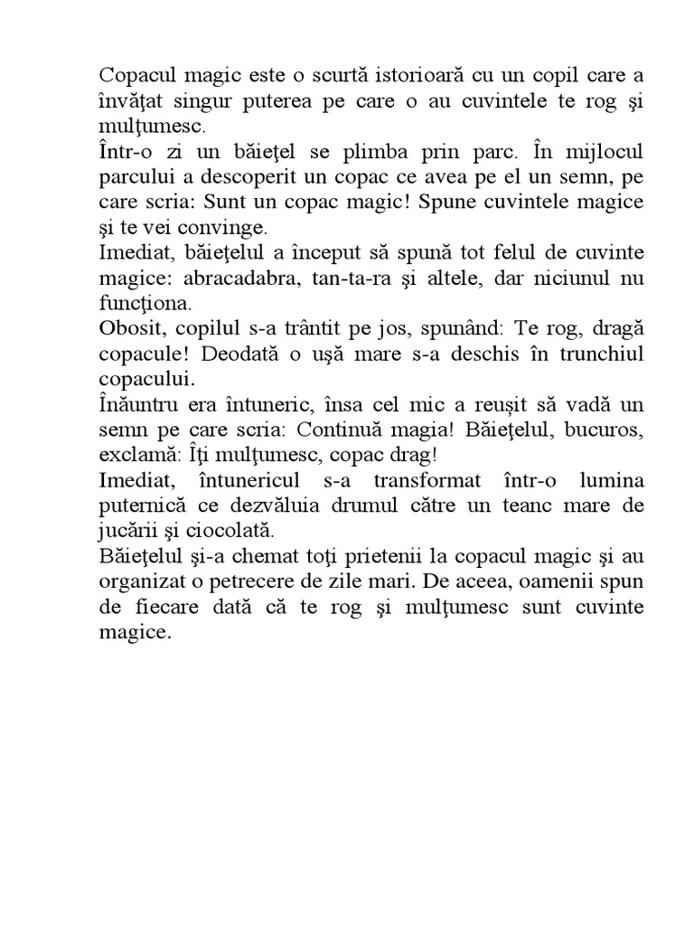 Copacul Magic | PDF