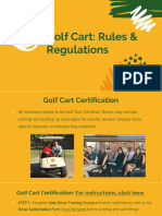 Golf Cart Policies