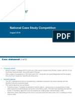 National Case Study Competition: August 2019